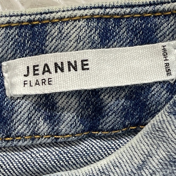 Dear John Light Blue Flare Distressed Jeans JEANNE WOMENS SIZE 29 - Picture 5 of 9